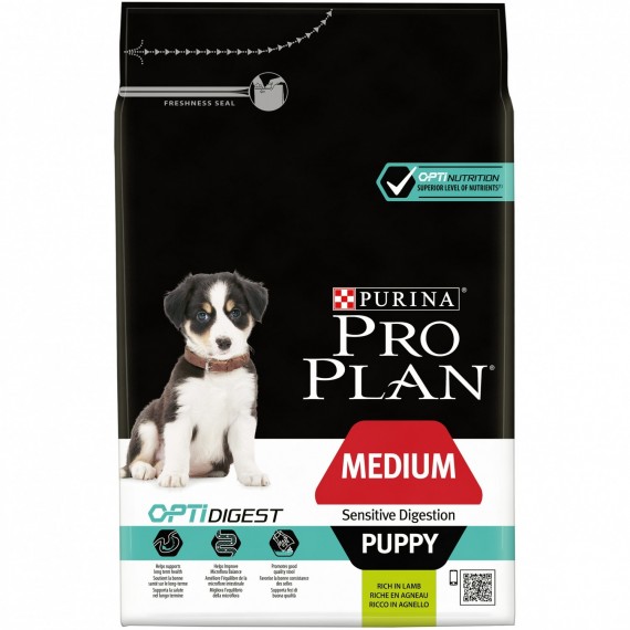 Pro Plan Medium Puppy OptiDigest Cordero - 1